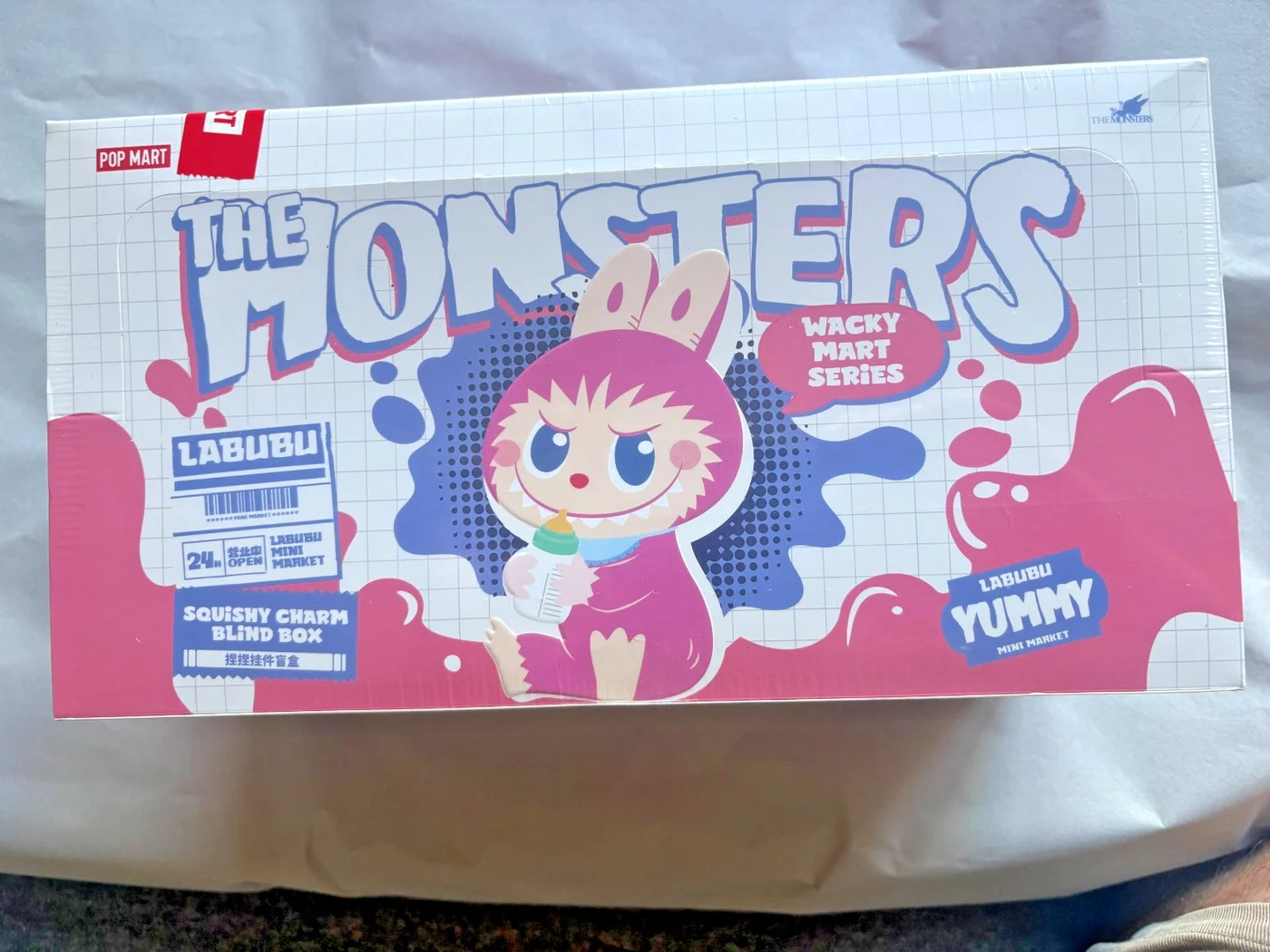 POPMART The Monsters Wacky Mart Series-Squishy Charm Blind Box Sealed, Labubu