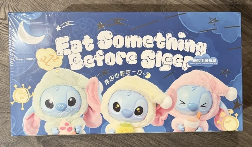 AUTHENTIC Miniso Disney Stitch Eat Something Before Sleep Series (SEALED CASE)