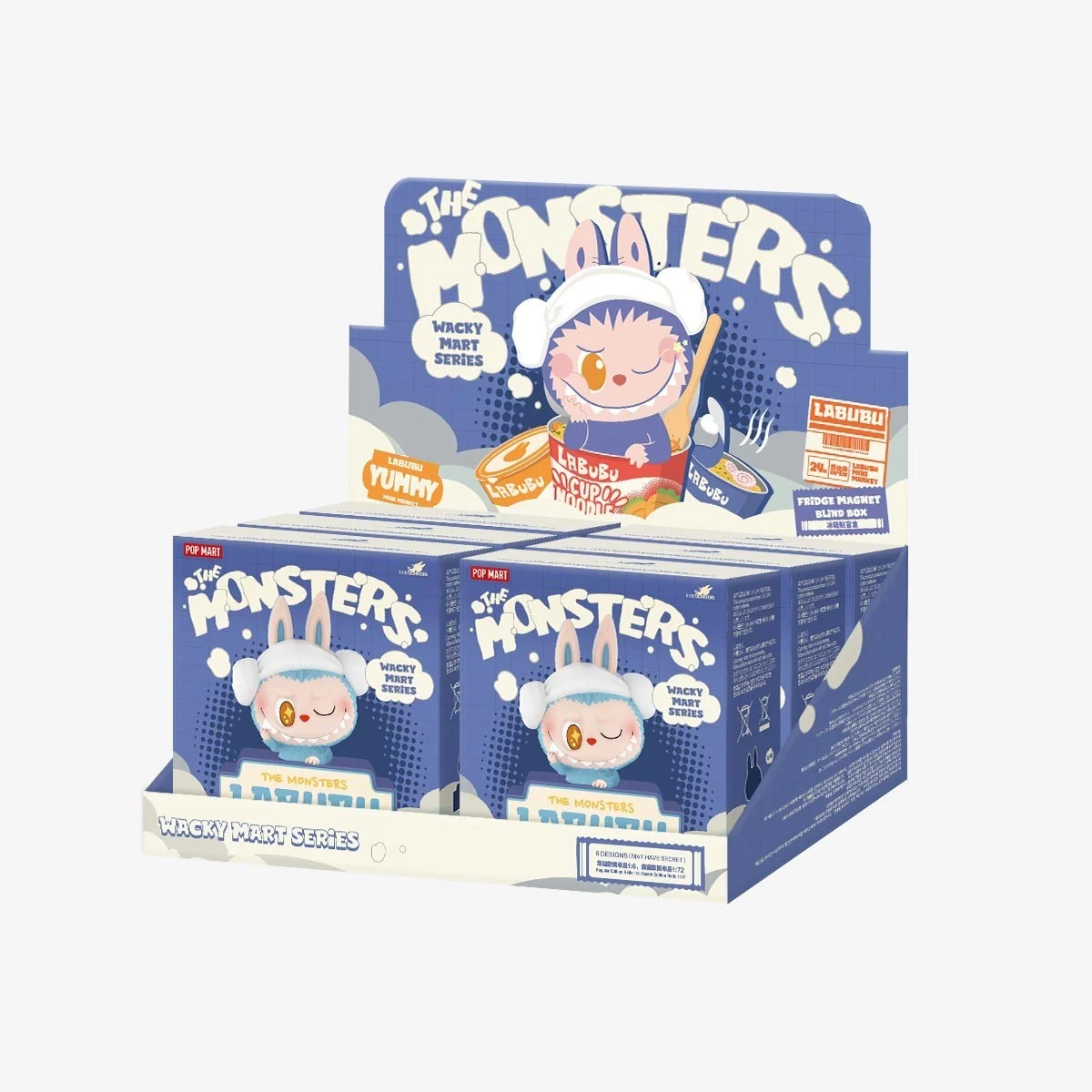 THE MONSTERS Wacky Mart Series-Fridge Magnet Blind Box Pop Mart Whole Set Sealed