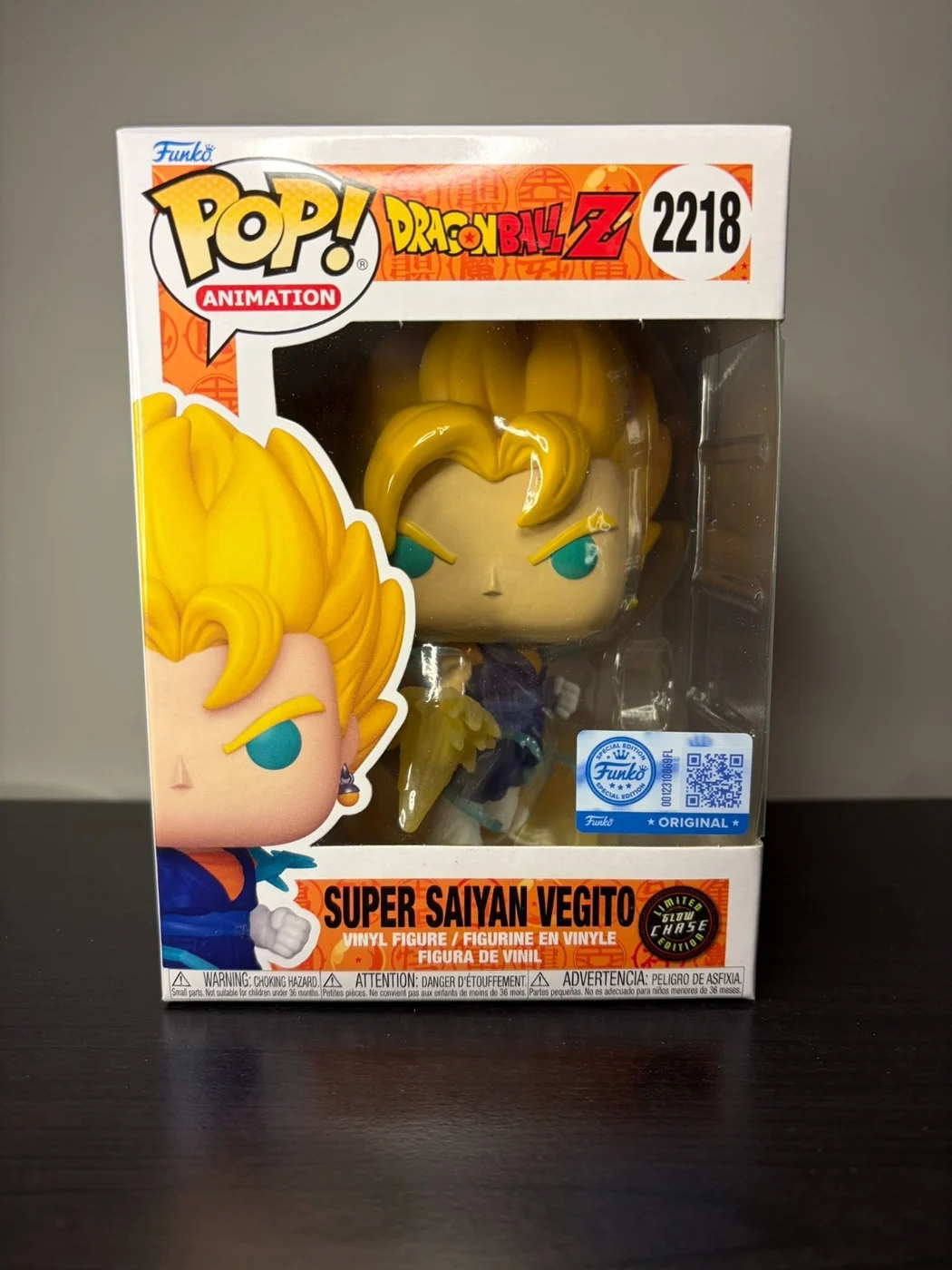 Funko Pop Super Saiyan Vegito 2218 CHASE Dragon Ball Z Dragonball DBZ Anime Glow