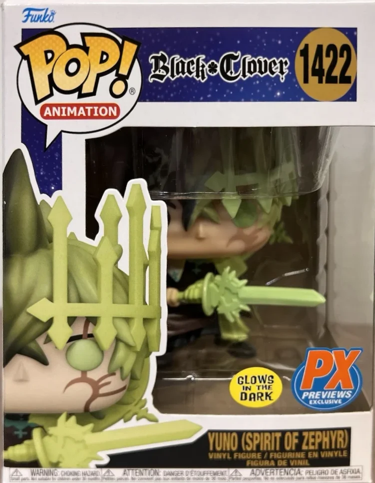 Funko Pop!: Black Clover - Yuno with Spirit of Zephyr (Glow)