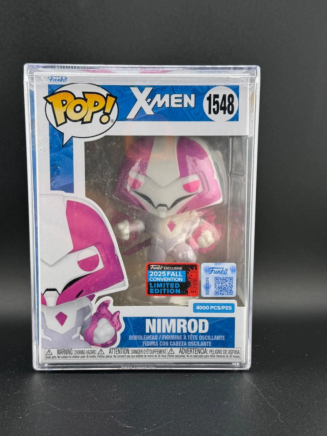 Funko Pop! X-Men: Nimrod #1548 LE 4000pcs NYCC 2025 Shared Sticker w/Protector