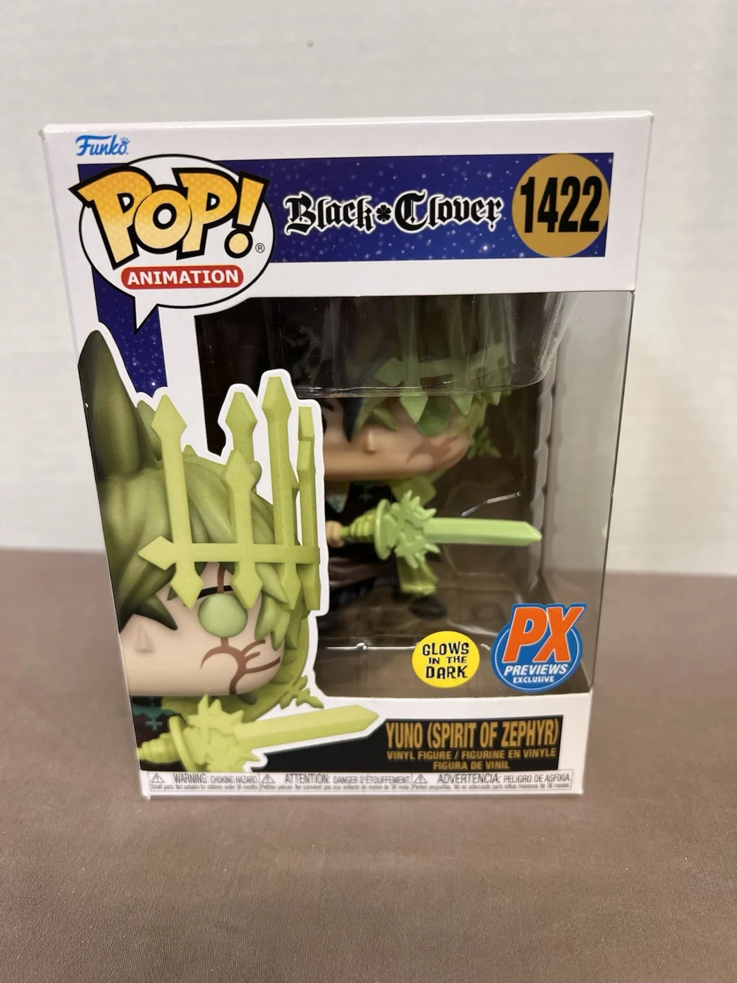 Funko Pop!: Black Clover - Yuno with Spirit of Zephyr (Glow)