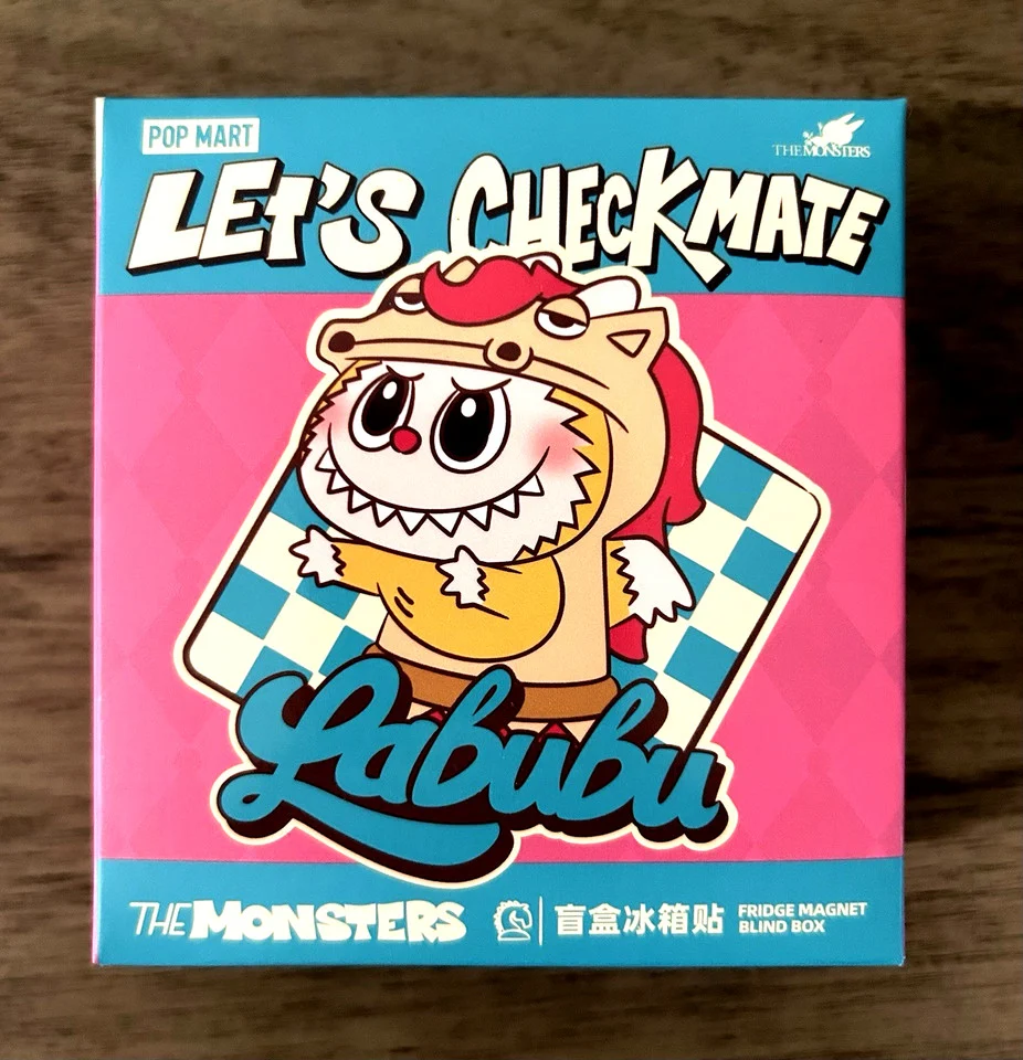 Pop Mart Labubu The Monsters Lets Checkmate Fridge Magnet Blind Box Sealed NEW